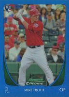 2011 Bowman Chrome #175 Mike Trout Blue Refractor Baseball Card