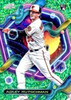 2023 Topps Cosmic Chrome #35 Adley Rutschman Green Space Dust Baseball Card