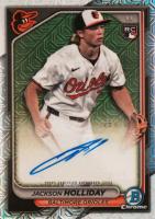 2024 Bowman Chrome Mega Box Mega Chrome Rookie Autographs #JH Jackson Holliday Baseball Card