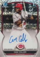 2023 Bowman Chrome Prospect Autographs #CPACC Cam Collier Speckle Refractor Baseball Card