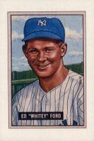 1989 Bowman Inserts # Whitey Ford 1951 Reprint Baseball Card