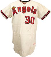 1980 Hall of Fame Player Game Used  # Nolan Ryan Jersey Baseball Card