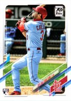 2021 Topps #285 Dylan Carlson SP-Blue Jersey Baseball Card