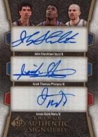 2005 SP Signature Triple Authentic Signatures #TSSTK Isiah Thomas/Jason Kidd/John Stockton Basketball Card