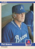 1984 Fleer #187 Phil Niekro Baseball Card