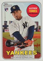 2018 Topps Heritage Real One Autographs #GT Gleyber Torres Red Ink Baseball Card