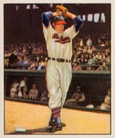 1950 Bowman #6 Bob Feller Baseball Card
