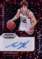 2021 Panini Prizm Draft Picks Sensational Signatures #SSARE Austin Reaves Purple Circles Prizm Basketball Card