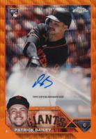 2023 Topps Chrome Update Autograph #ACPB Patrick Bailey Orange Wave Baseball Card