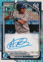2024 Bowman Chrome Prospect Autographs #CPAAR Agustin Ramirez Hta Choice Refractor Baseball Card
