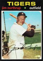 1971 Topps #265 Jim Northrup No Black Blob Right of Photo Baseball Card