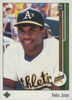 1989 Upper Deck #22 Felix Jose Star Rookie Baseball Card
