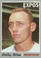 1970 Topps #332 Bobby Wine Baseball Card