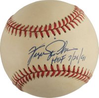 1999 Hall of Fame Autographs # Fergie Jenkins Ball Baseball Card