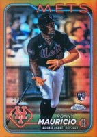 2024 Topps Chrome Update #USC41 Ronny Mauricio Gold Refractor Baseball Card