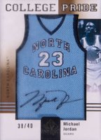 2011 SP Authentic College Pride Autographs #CJ-JO Michael Jordan Basketball Card