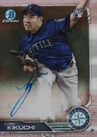 2019 Bowman Rookie Autographs Chrome #YK Yusei Kikuchi Baseball Card