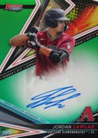 2022 Bowman's Best Best of 2022 Autographs #B22JLA Jordan Lawlar Green Refractor Baseball Card