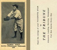 1916 Altoona Tribune #180 James Viox Baseball Card