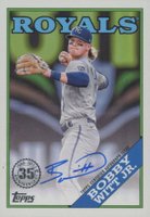 2023 Topps 1988 Topps Baseball Autographs #88BABW Bobby Witt Jr. Baseball Card