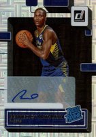 2022 Panini Donruss #206 Bennedict Mathurin Rated Rookie Signature-Choice Basketball Card