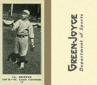 1916 Green-Joyce #16 Al Betzel Baseball Card