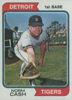 1974 Topps #367 Norm Cash Baseball Card