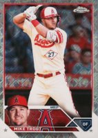 2023 Topps Chrome Logofractor Edition #27 Mike Trout Baseball Card