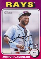 2024 Topps Heritage #267 Junior Caminero Baseball Card