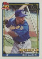 1991 Topps Desert Shield #347 Greg Vaughn Baseball Card