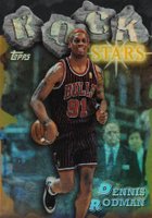 1997 Topps Rock Stars #RS5 Dennis Rodman Refractor Basketball Card