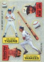 1985 Topps Rub Downs # K.Gibson/R.Gossage/D.Mattingly/D.Stieb Baseball Card