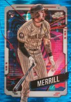 2024 Topps Chrome Cosmic #194 Jackson Merrill Blue Moon Refractor Baseball Card