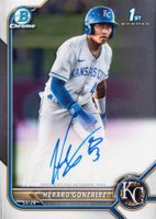 2022 Bowman Chrome Prospect Autographs #CPAHG Herard Gonzalez Baseball Card
