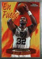 1996 Topps Chrome Season's Best #4 Karl Malone Basketball Card