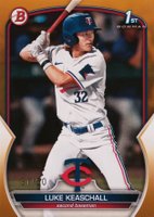 2023 Bowman Draft #BD53 Luke Keaschall Gold Baseball Card