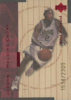 1998 Upper Deck Hardcourt Jordan Holding Court #J23 Michael Jordan/Mitch Richmond Red Basketball Card