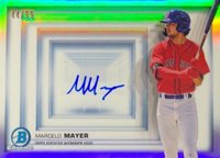 2022 Bowman Chrome Bowman in 3-D! #BDBMM Marcelo Mayer Autograph Baseball Card
