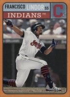 2019 Topps Brooklyn Collection  #3 Francisco Lindor Orange Baseball Card