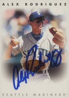 1996 Leaf Signature Autographs # Alex Rodriguez Bronze Baseball Card