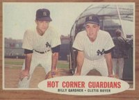 1962 Topps #163 Hot Corner Guardians Baseball Card