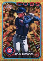 2024 Topps Chrome Radiating Rookies #RR7 Pete Crow-Armstrong Baseball Card