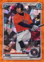 2020 Bowman Chrome Sapphire Edition #BCP61 Jeremy Pena Orange Baseball Card