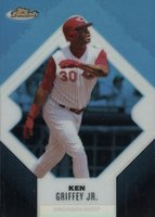 2006 Finest #19 Ken Griffey Jr. Blue Refractor Baseball Card