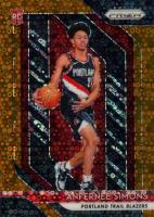2018 Panini Prizm #61 Anfernee Simons Fast Break Prizm-Bronze Basketball Card