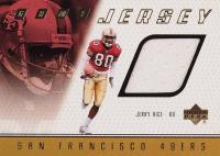 1999 Upper Deck Game Jersey #JR Jerry Rice Football Card