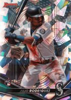 2022 Bowman's Best #23 Julio Rodriguez Atomic Refractor Baseball Card