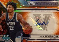 2022 Bowman Chrome University Prime Chrome Signatures #PCSCW Cam Whitmore Orange Refractor Basketball Card