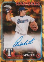 2024 Topps Chrome Sapphire Chrome Sapphire Autographs #CSAOW Owen White Gold Baseball Card
