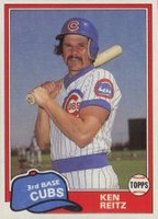 1981 Topps #820 Ken Reitz Traded Baseball Card